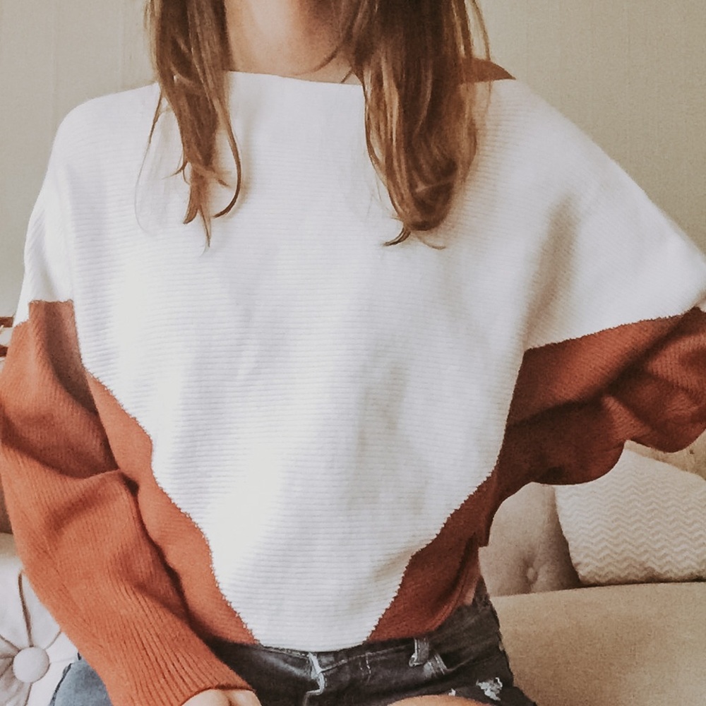 Colorblock Dloman Sleeve Sweater - Picture 4 of 4